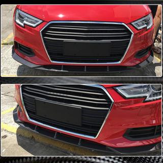 Frontsplitter Lip V1 (til Base 2017-2020 Sedan, kulfiber) foto 4