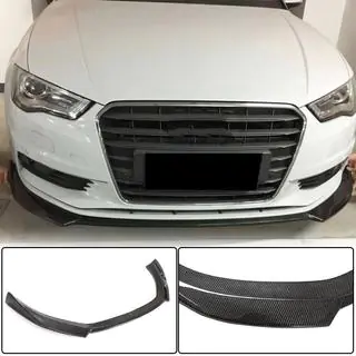 Frontspoilerlæbe til forreste kofanger Lip V1 (til Base 2012-2016 Sedan, carbon) Audi A3 2012–2020 foto 1