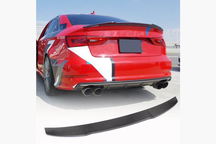 Audi A3 2012–2020 Spoiler V9 (til Sedan, kulfiber) Image