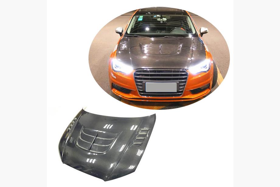 Audi A3 2012–2020 Motorhjelm V1 (til Sedan 2012-2016, kulfiber) Image