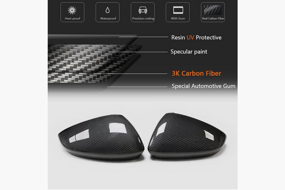 Audi A3 2020– Spejlkåber (carbon) V1 Foto 5