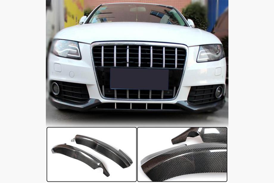 Audi A4 B8 2007–2015 Frontlæbe til forreste kofanger Flap (til Base 2007-2011, carbon) Image