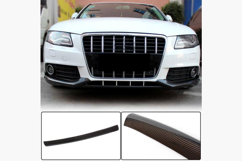 Audi A4 B8 2007–2015 Central frontbumperlæbe (til Base 2007-2011, kulfiber) Image