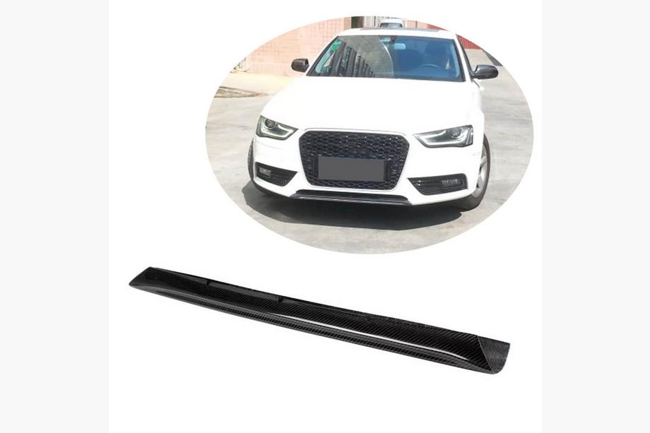 Audi A4 B8 2007–2015 Frontlæbe til forreste kofanger (til Base 2011-2015, kulfiber) Image