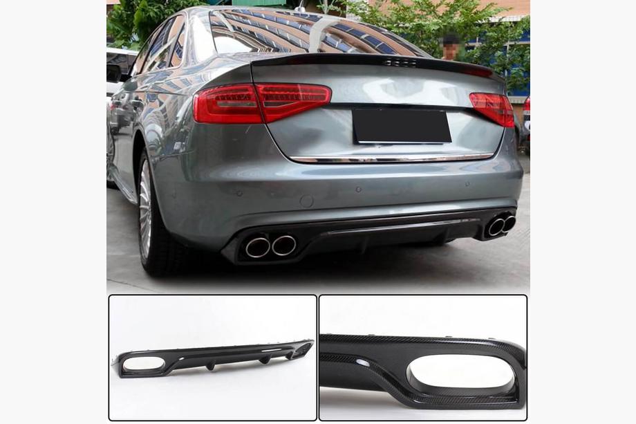 Audi A4 B8 2007–2015 Bagkofangerdiffuser (til Base 2011-2015, Carbon) Image