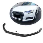 Audi A4 B9 2015–2024 Frontlæbe til forreste kofanger Lip V1 (til Base Sedan 2015-2019, kulfiber) foto 1