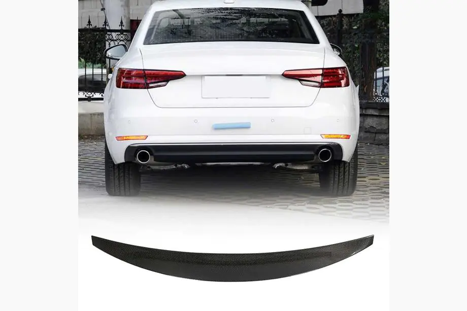 Audi A4 B9 2015–2024 Spoiler V1 (til Sedan, kulfiber) Image
