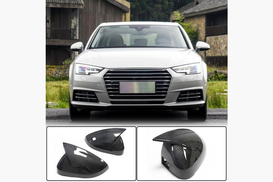 Audi A4 B9 2015–2024 Spejldæksler, par, LHD, erstatning (Carbon) V1 Image