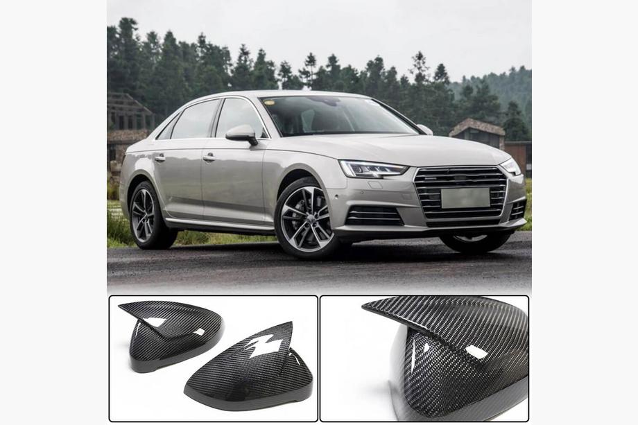 Audi A4 B9 2015–2024 Spejlkåber sæt LHD udskiftning (Carbon) V2 Image