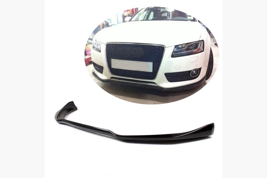 Audi A5 2007–2015 Frontkofanger-lip Lip V2 (til Base 2007-2011, kulfiber) Image