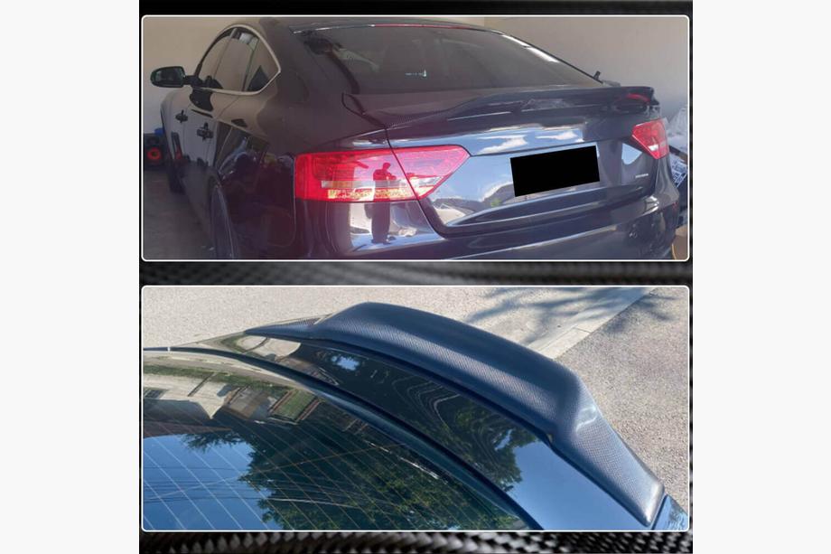 Audi A5 2007–2015 Spoiler V3 (til Sportback, kulfiber) Foto 3