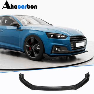 Front bumper læbe Lip V2 (til S-Line 2016-2020, carbon) foto 1