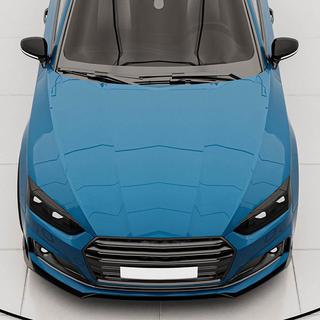 Front bumper læbe Lip V2 (til S-Line 2016-2020, carbon) foto 3