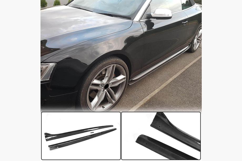 Audi A5 2007–2015 Sideskørter (Coupé/Cabriolet, kulfiber) Image
