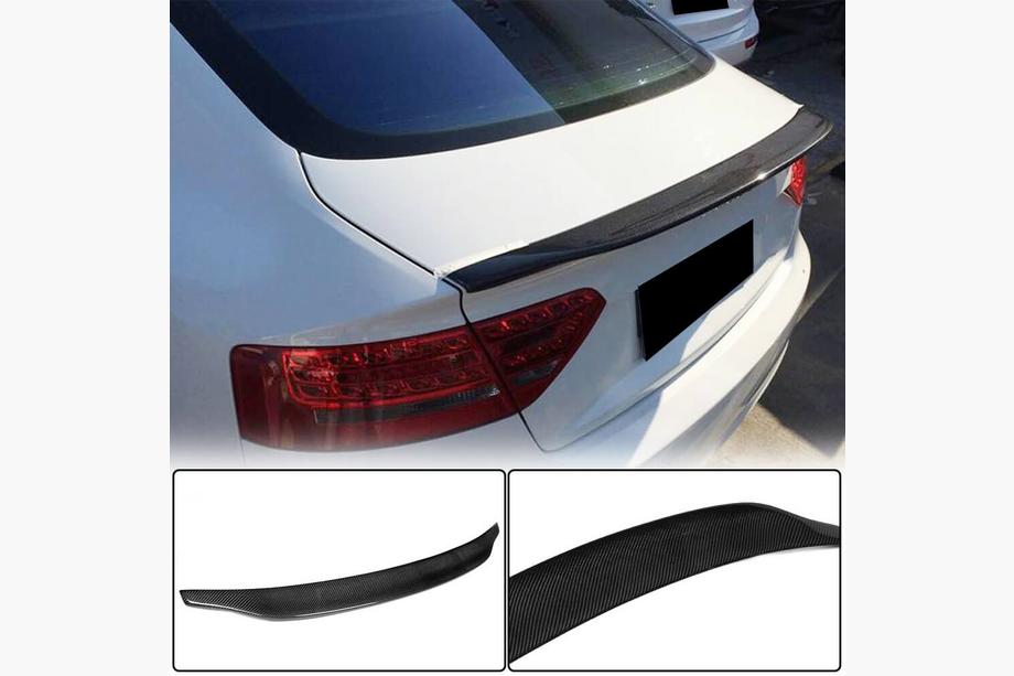 Audi A5 2007–2015 V2 spoiler (til Sportback, kulfiber) Foto 1