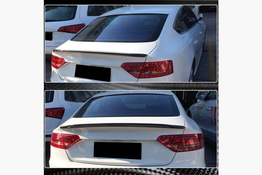 Audi A5 2007–2015 V2 spoiler (til Sportback, kulfiber) Foto 3