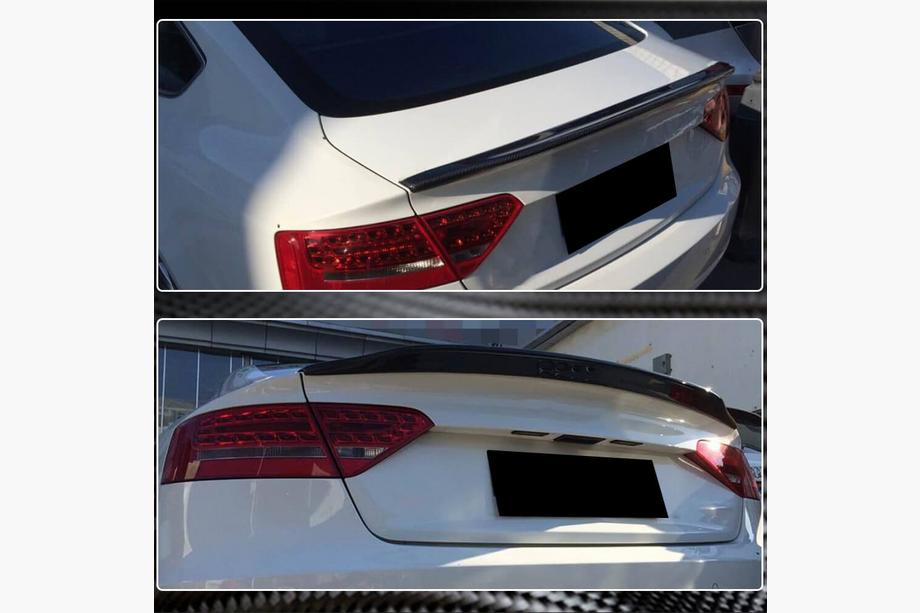 Audi A5 2007–2015 V2 spoiler (til Sportback, kulfiber) Foto 4