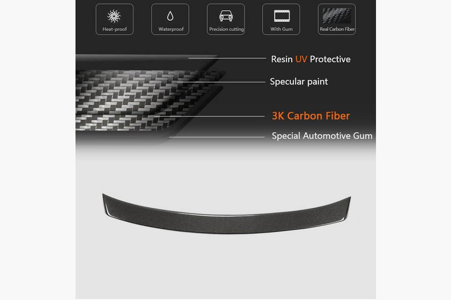 Audi A5 2007–2015 Spoiler V1 (Cabriolet, kulfiber) Foto 4