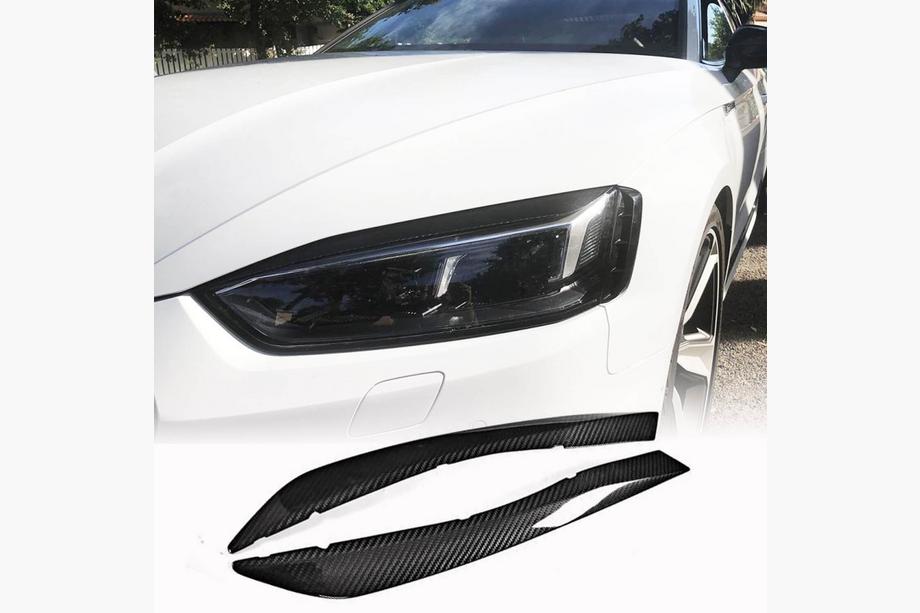 Audi A5 2016–2025 Forlygte-øjenlåg (kulfiber) Image