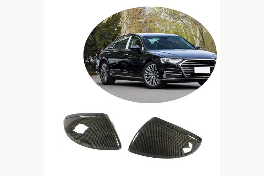 Audi A6 C8 2018–2025 Spejlkåber Replacement Style (Carbon) V2 Image
