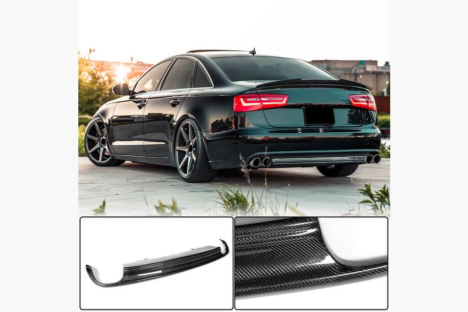 Audi A6 C7 2011–2017 Bagkofangerdiffuser i kulfiber (til Base 2011-2014) Image