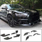 Audi A6 C7 2011–2017 Frontsplittere til forreste kofanger (til RS6, 4 stk., kulfiber) foto 1