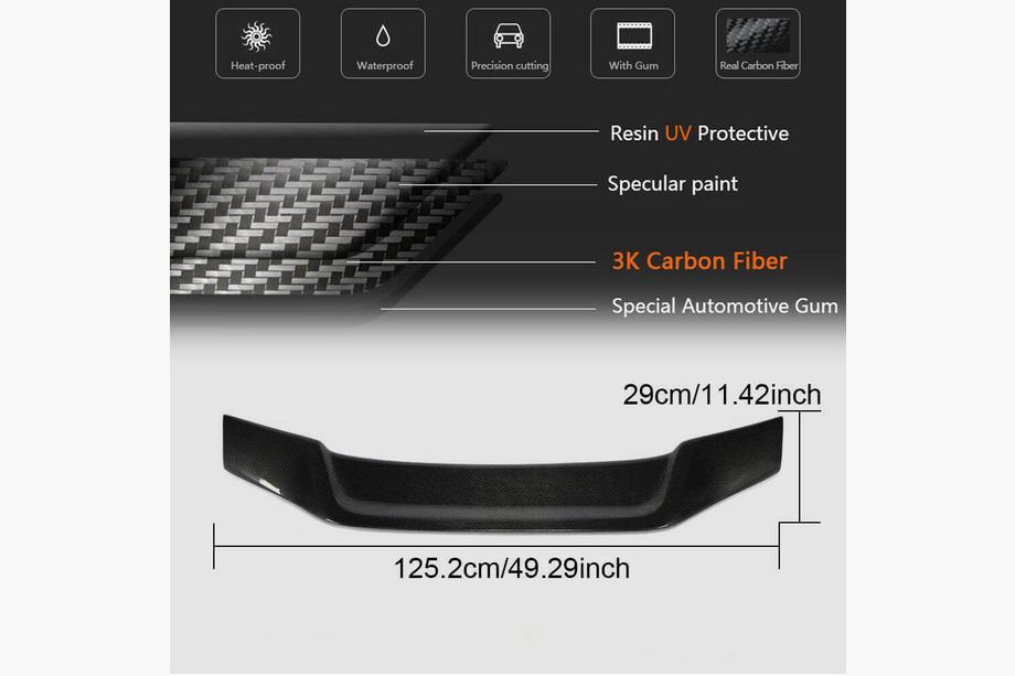 Audi A6 C7 2011–2017 Spoiler V1 (kulfiber) Foto 11