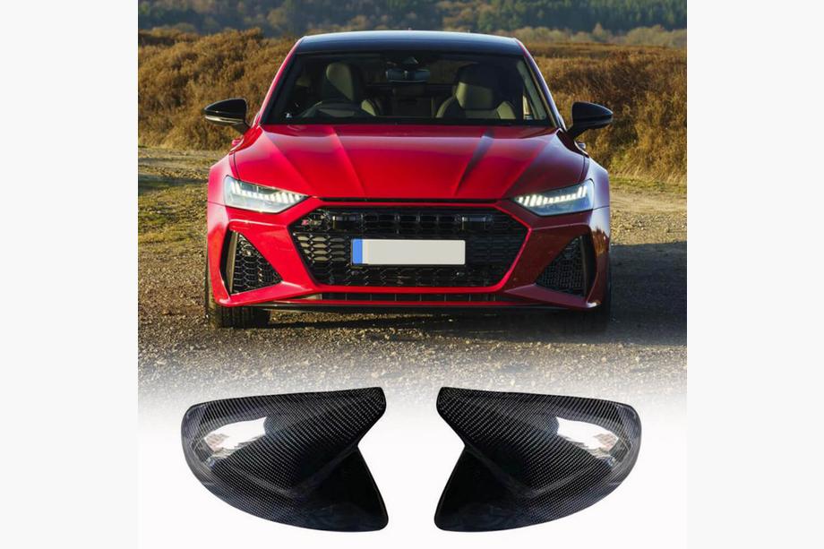 Audi A6 C8 2018–2025 Spejlkåber V2 (Carbon) Foto 1