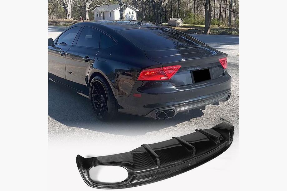 Audi A7 2010–2018 Bagkofanger-diffuser V2 (til S-Line, 2010-2014, karbon) Image