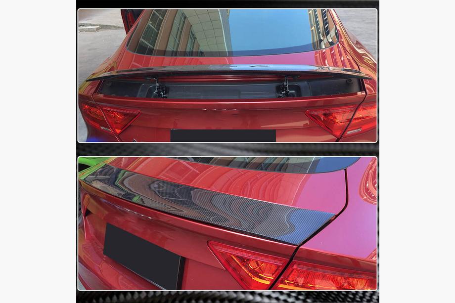 Audi A7 2010–2018 Spoiler V2 (kulfiber) Foto 3