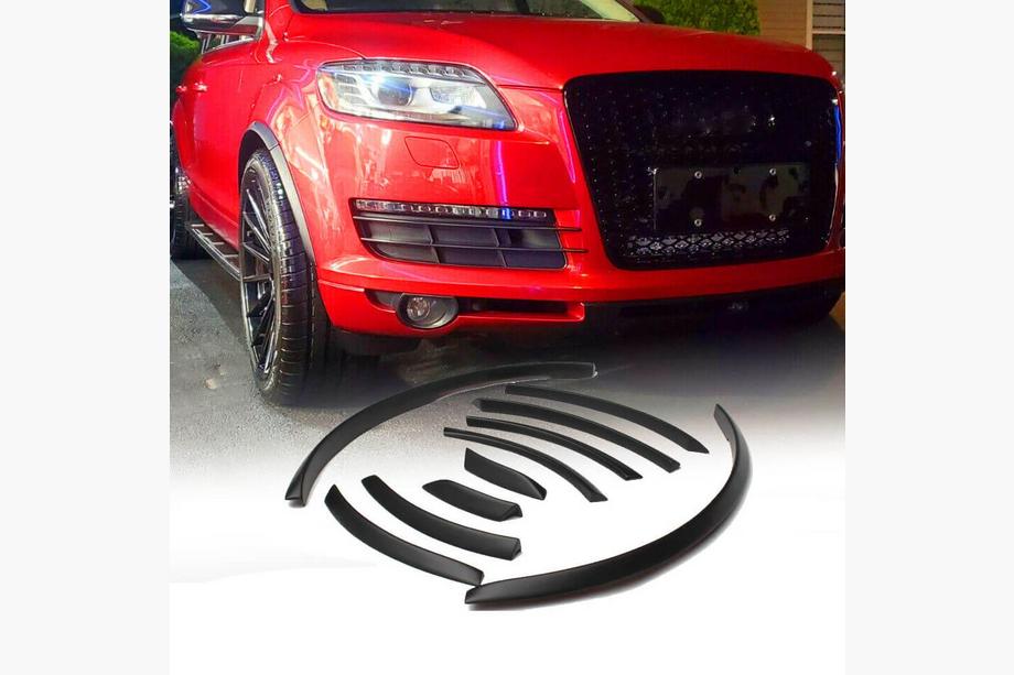 Audi Q7 2005–2015 Hjulbuelister (Blank sort PU) Image
