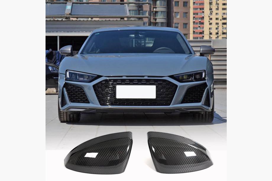 Audi R8 2015– Spejlkåber i Replacement Style (kulfiber) Image