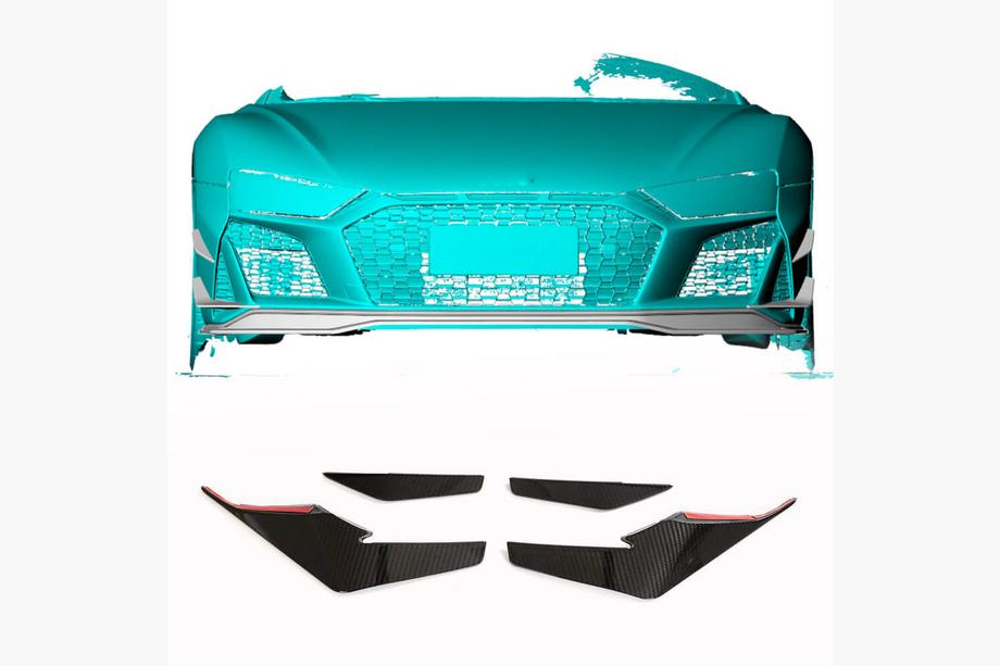 Audi R8 2015– Frontspoilerlæbe til kofanger V2 (2023+, kulfiber) Image