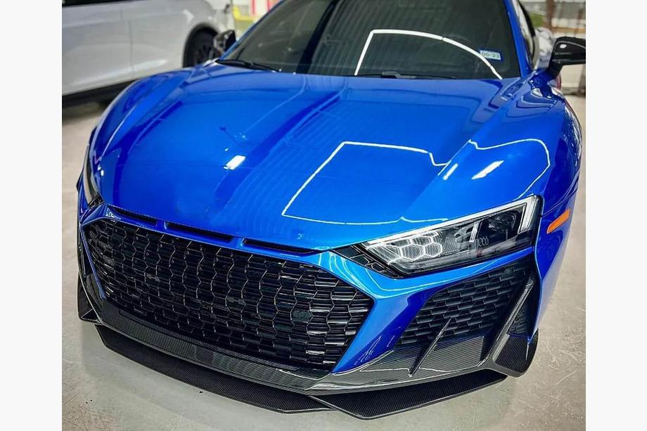 Audi R8 2015– Front bumper lipspoiler Lip V1 (2023+, Carbon) Foto 3