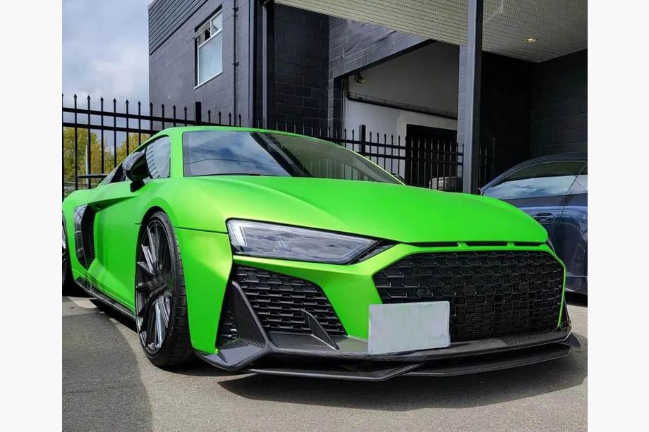 Audi R8 2015– Front bumper lipspoiler Lip V1 (2023+, Carbon) Foto 7