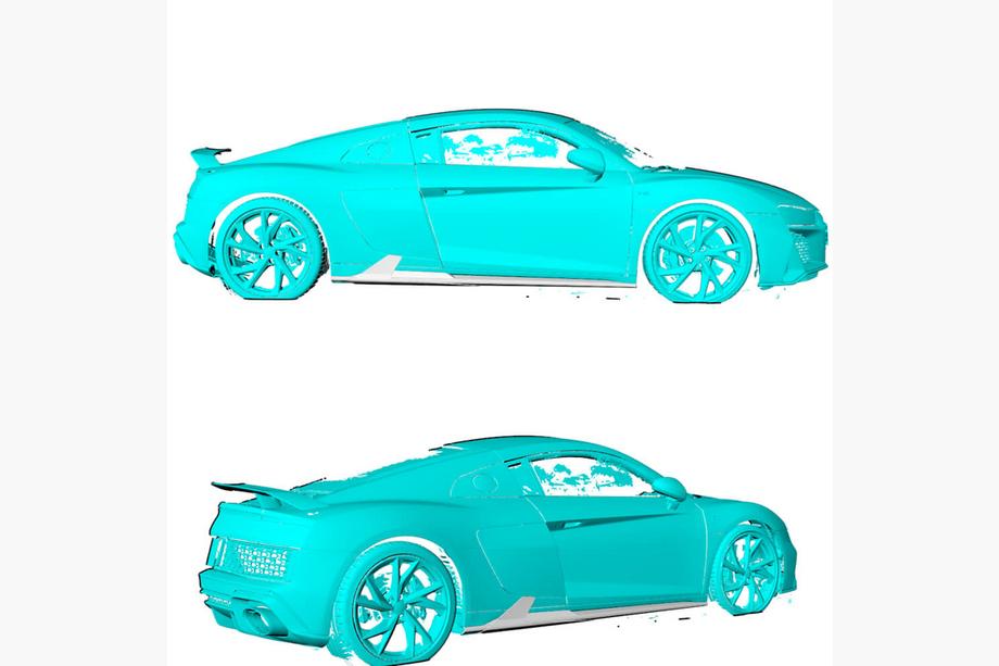 Audi R8 2015– Sideskørter V2 (Carbon) Foto 2