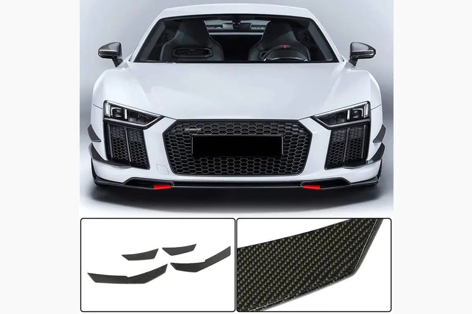 Audi R8 2015– Frontlæbe til kofanger V3 (2015-2020, Carbon) Image