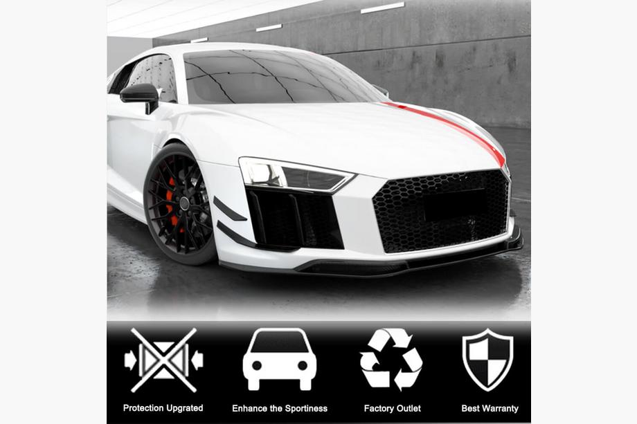 Audi R8 2015– Frontspoilerlæbe til kofanger Lip V3 (2015-2020, Carbon) Foto 3