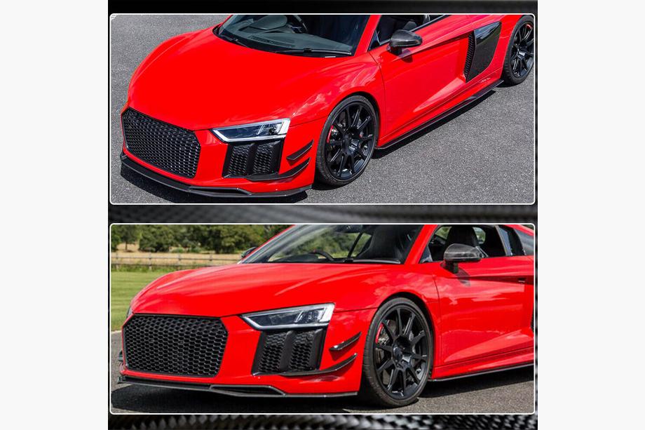 Audi R8 2015– Frontspoilerlæbe til kofanger Lip V3 (2015-2020, Carbon) Foto 5