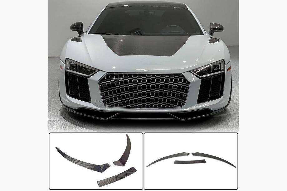 Audi R8 2015– Frontspoilerlæbe til forreste kofanger Lip V1 (2015-2020, Carbon) Image