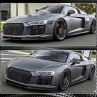 Audi R8 2015– Front kofanger læbe Lip V2 (2015-2020, Kulfiber) foto 4