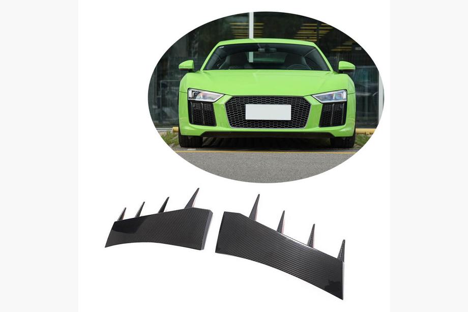Audi R8 2015– Frontspoiler læbe til forkofanger V2 (2015-2020, Carbon) Image