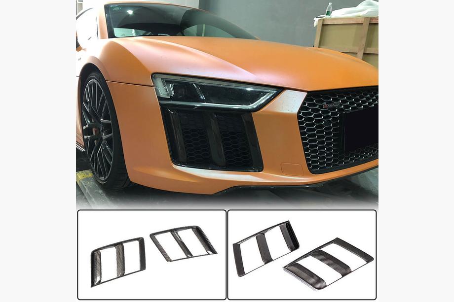 Audi R8 2015– Frontspoilerlæbe til forreste kofanger V1 (2015-2020, kulfiber) Image