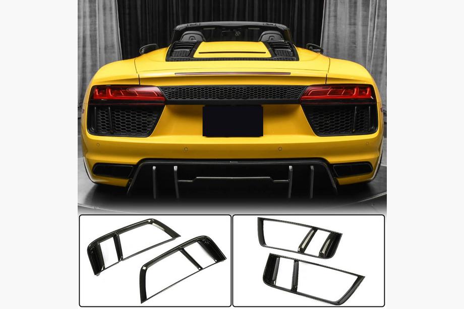 Audi R8 2015– Bagkofangerbeklædninger bag (2015-2020, kolfiber) Image