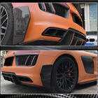 Audi R8 2015– Bagkofanger-splittere V1 (2015-2020, Carbon) foto 4