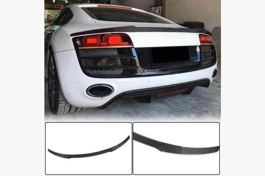Audi R8 2006–2015 Spoiler V2 (kulfiber) Foto 2