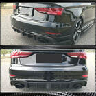 Audi A3 2012–2020 Bagkofanger-diffuser med LED bremselys V2 (til RS3 2017-2019, kulfiber) foto 3
