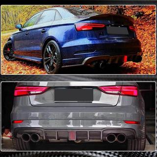 Bagkofanger-diffuser med LED bremselys V2 (til RS3 2017-2019, kulfiber) Audi A3 2012–2020 foto 4