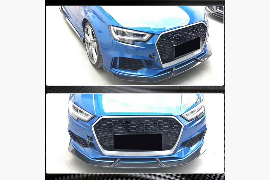 Audi A3 2012–2020 V4 frontsplitter (til RS3 Sedan 2017-2020, carbon) Foto 5