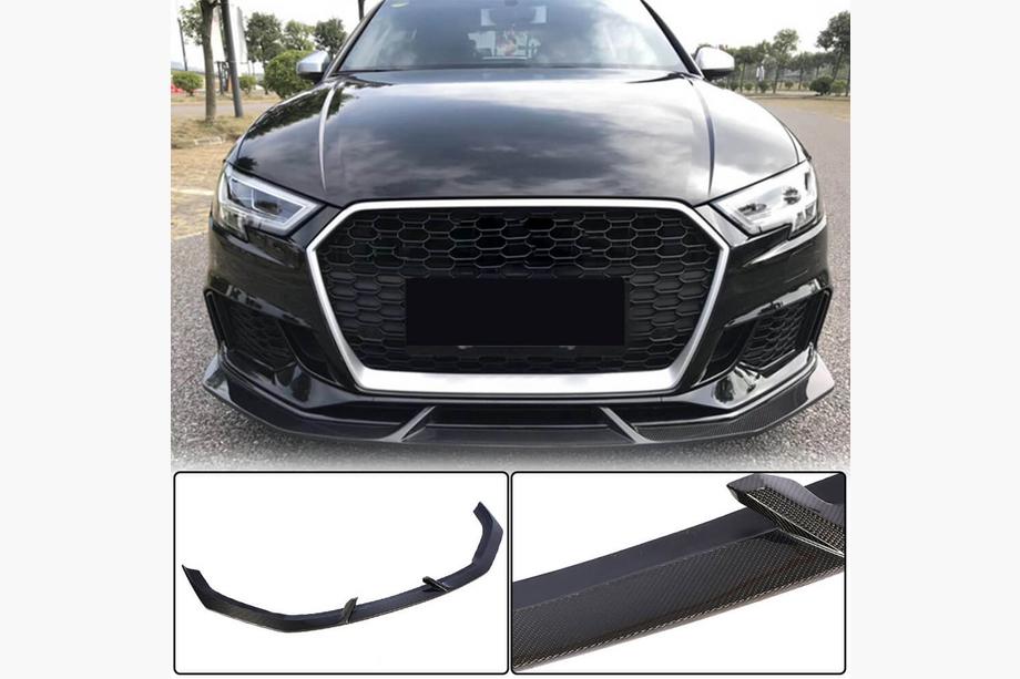 Audi A3 2012–2020 Front kofangerlæbe V3 (til RS3 Sedan 2017-2020, carbon) Image